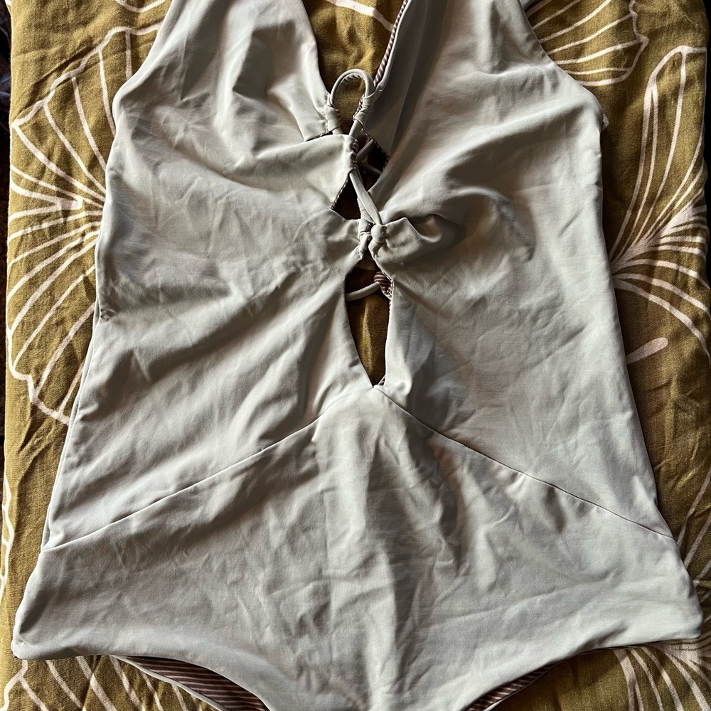 Acacia Swimwear Gray One Piece